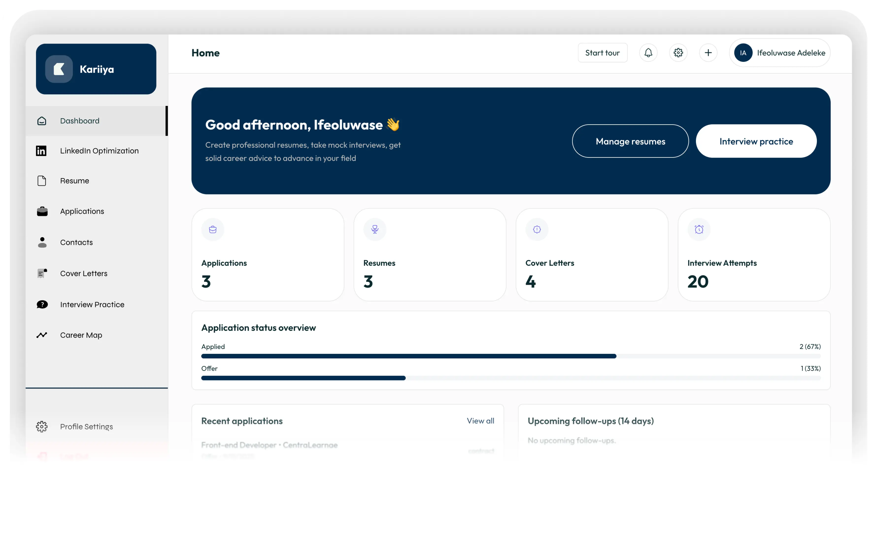 Kariiya dashboard demo
